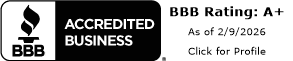 BBB Accredited Business — Rating A+