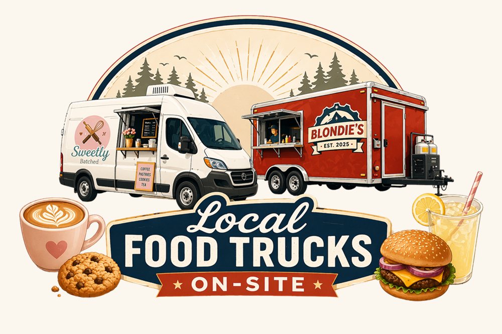 Local food trucks supported on-site at Holiday Motel & RV